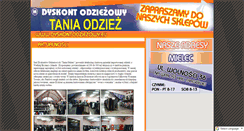 Desktop Screenshot of dyskontodziezowy.eu